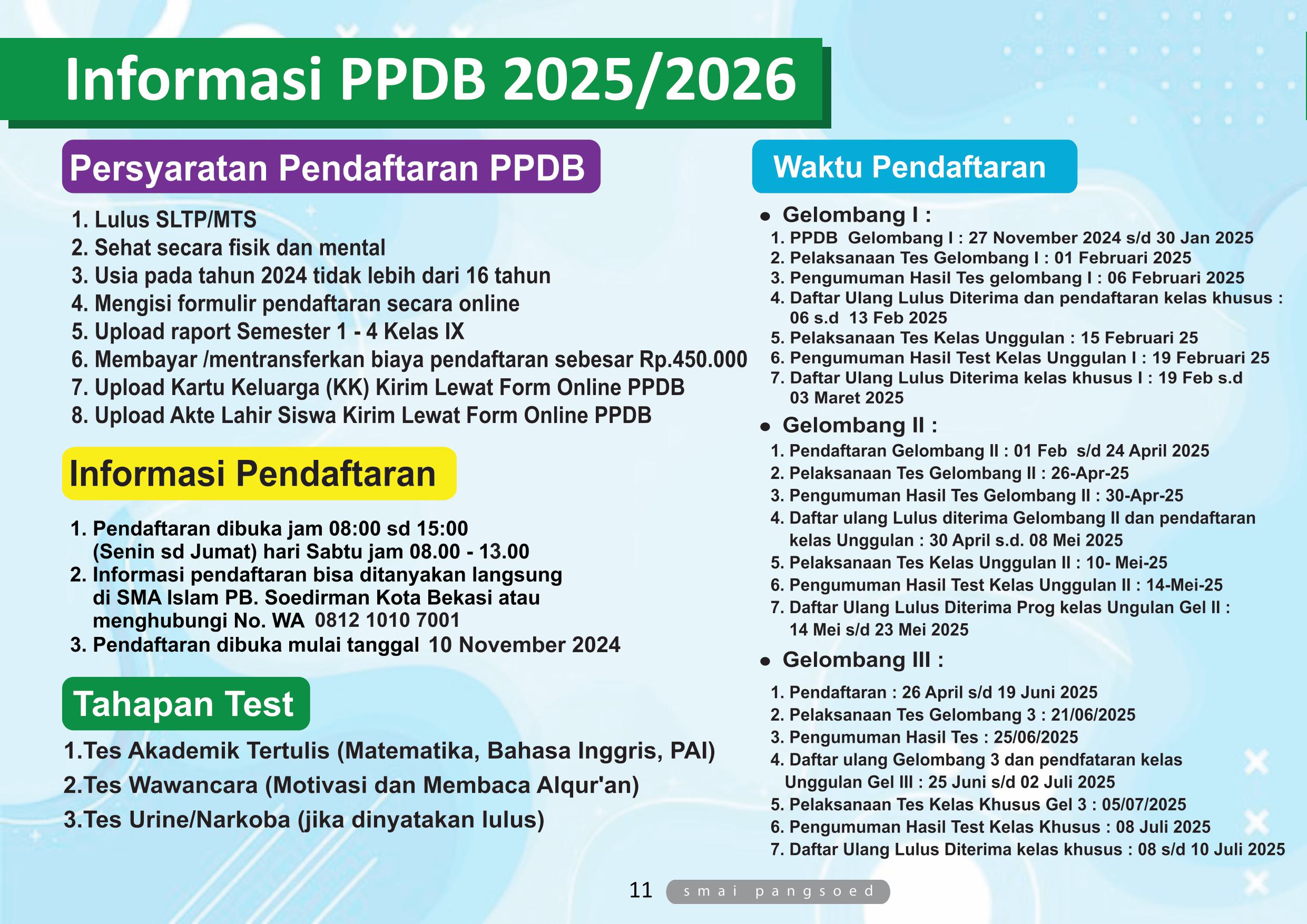 Brosur Penerimaan Peserta Didik Baru 12